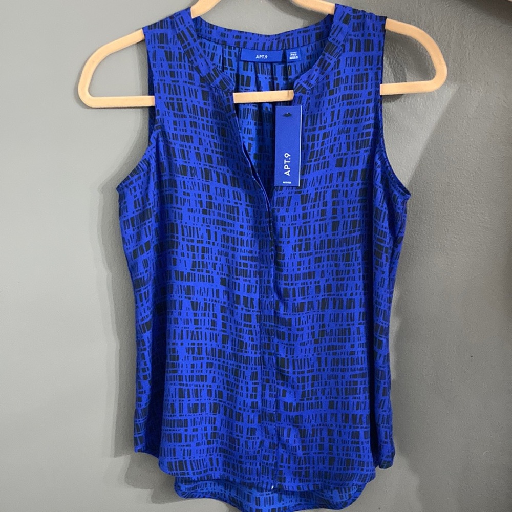 Apt9 Sheer Sleeveless Top Size XS Petite